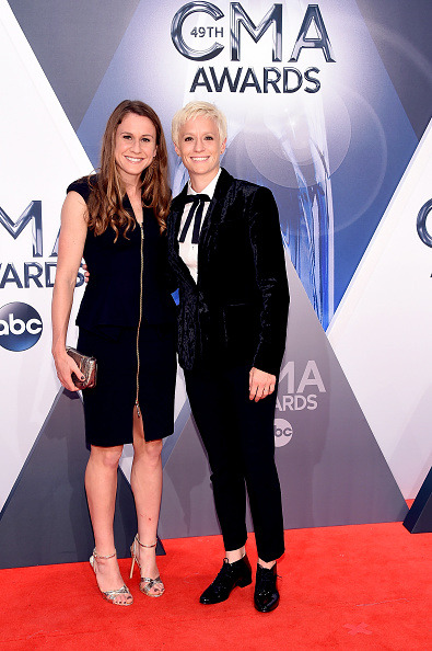 ratedrhero:
“ Heather O’Reilly and Megan Rapinoe attend the 49th annual CMA Awards
”
