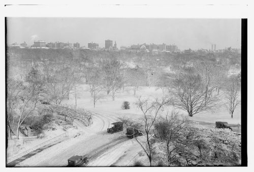 onceuponatown:New York: Central Park covered in snow. Ca. 1910-15.