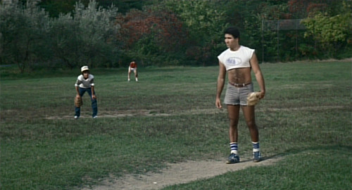 uni-bob: brand-upon-the-brain:  Sleepaway Camp (Robert Hiltzik, 1983) 80s bro fashion.  Why don’t men wear shorts like that anymore? That needs to change.  I know man