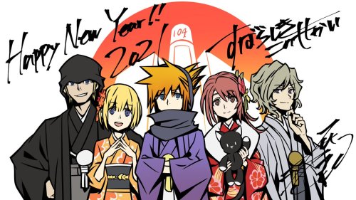 A Happy New Year 2022 from the Wicked Twisters, illustrated by character designer Gen Kobayashi! (In