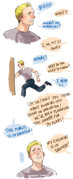 vwyn19:(x) guess who watched the incredibles againbonus: Bucky finally succumbs.