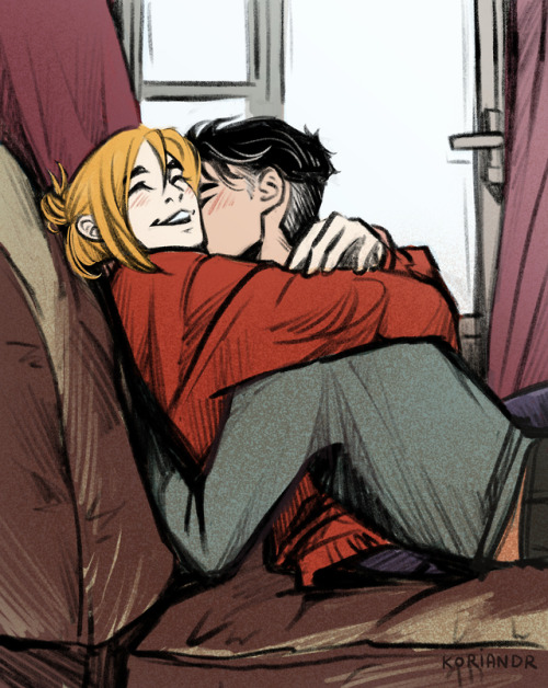 koriandr-art: just happy Yura and Otabek, to warm myself of this cold autumn days