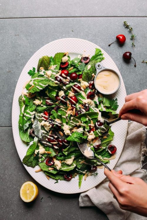 A Vegan Round Up Featuring Some Of @minimalistbaker‘s Incredible SaladsAbundance Kale Salad With Sav