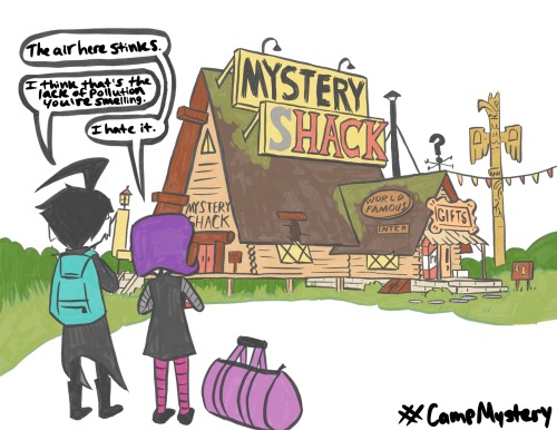 A Fun Sciencey Set Up For An AU I've Been Kicking Around For A While. It's Basically Just A Gravity Falls/Invader