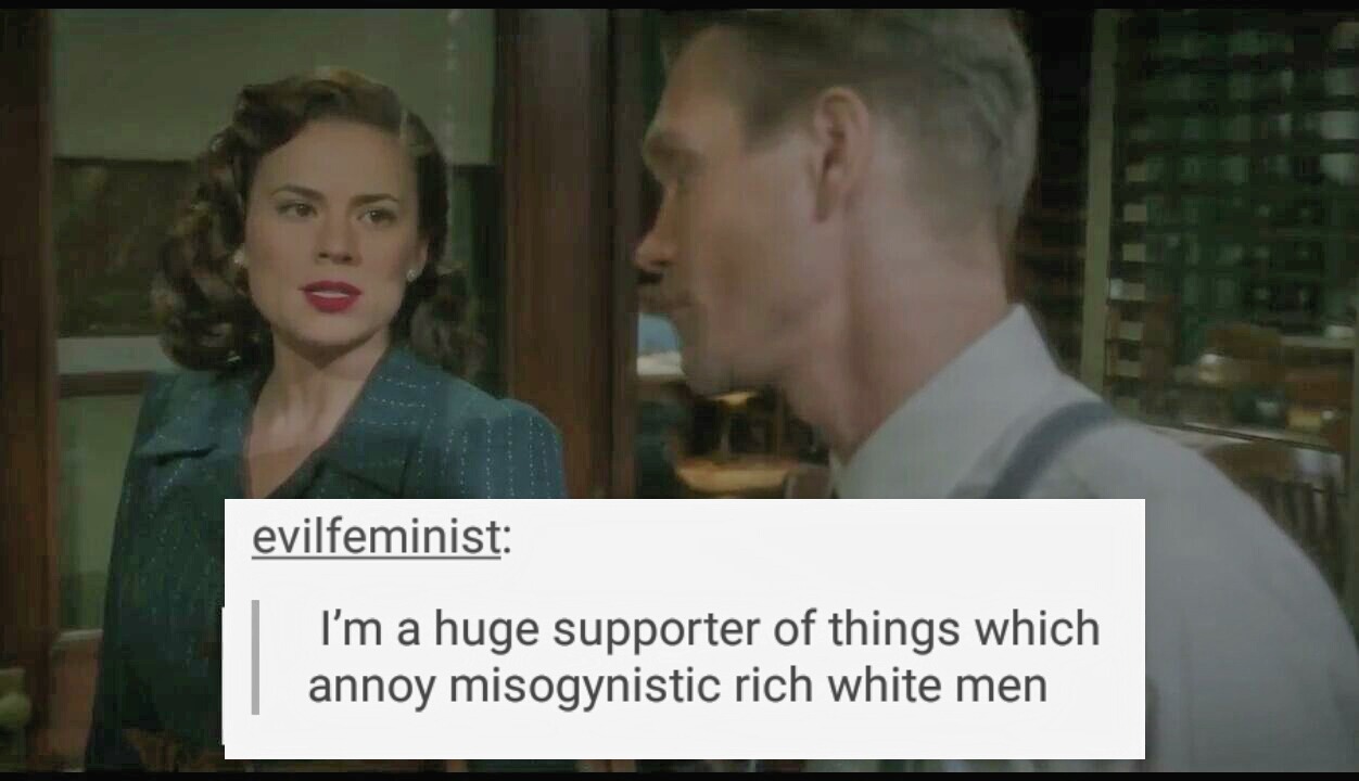 heartinelli:  Peggy Carter + done with sexism + text post meme Dedicated to my real