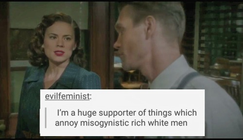 heartinelli:  Peggy Carter + done with sexism + text post meme Dedicated to my real life Peggy Carter buddy, vintagelesbionage ♡ 