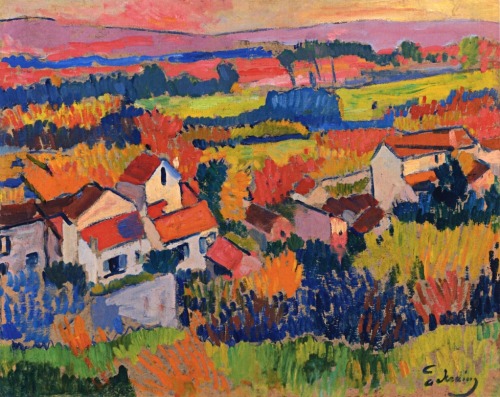 Landscape near Chatou, by André Derain