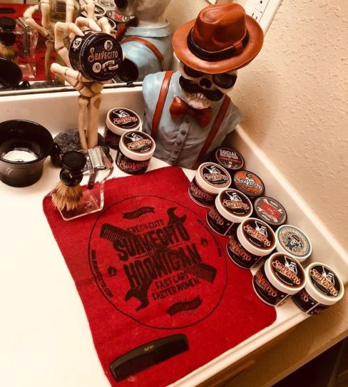 Suavecito Pomade for days! @bears_beats_barbells