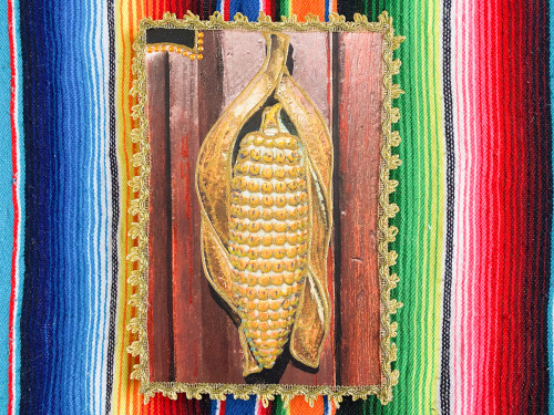 Available on Etsy (Link below) www.etsy.com/listing/953883343/gold-elote-canvas-collage?ref=