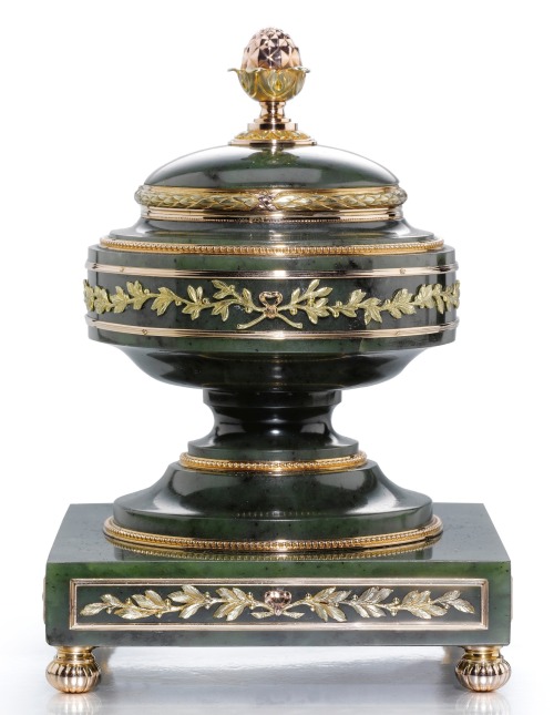 my-russia:Fabergé inkwells, early 20th century