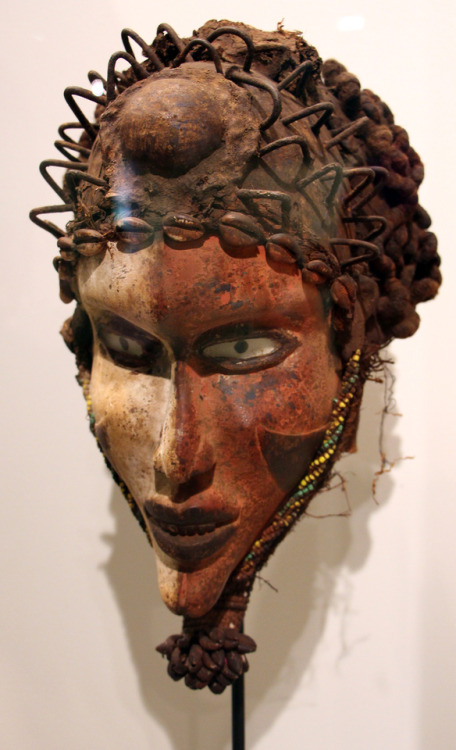 Mask of the Igbo people, Nigeria.  Artist unknown; 20th century.  Now in the Museu Afro Brasil, São 