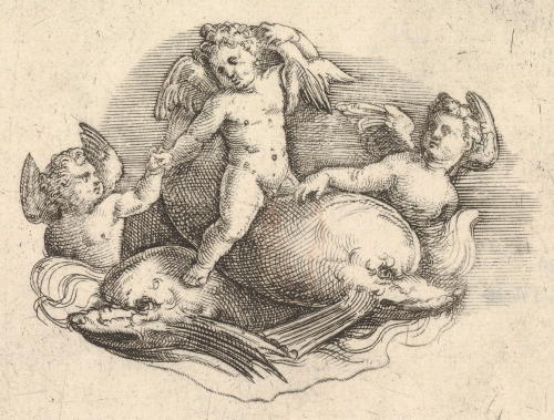 Subjects after antique cameos from an etching by Battista FrancoItalian (from Venice), 16th centuryM