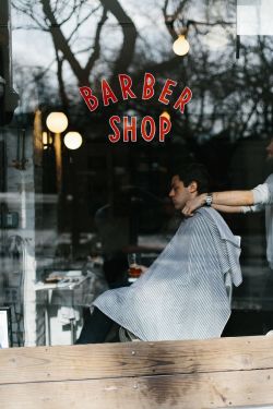 bloglikeaman:  Nothing like a trip to the barber to make you feel like a million bucks. -B