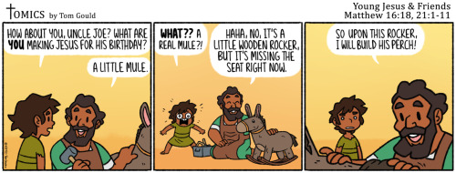 12/10/2021Mule. JOKE-OGRAPHY:The gift Joseph is making for Jesus in this cartoon is foreshadowing tw