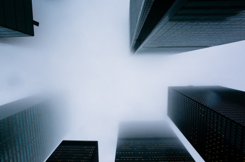 definitelydope:Fog in the Financial District By Tyler Hayward