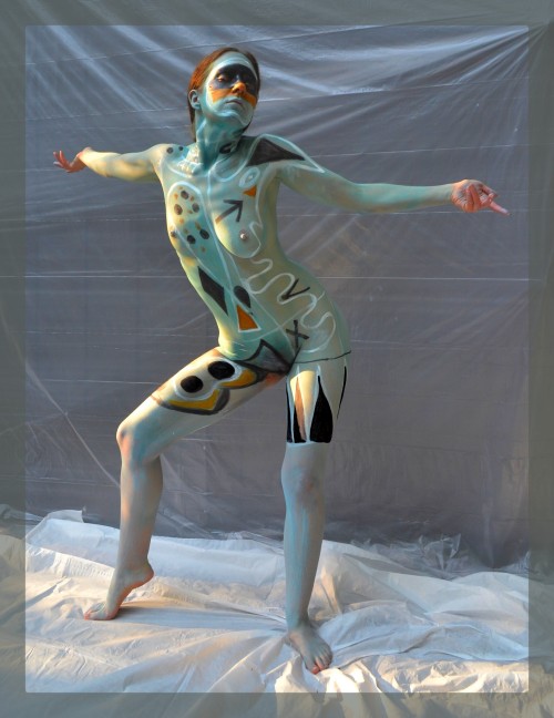 Photo and bodypaint: Terry Prewitt Photography.After Adolph Gottlieb’s “Seer.&rdquo