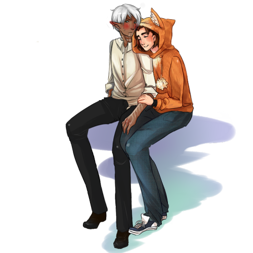 by FR user, kijuaki
I am not sorry for commissioning Anders in a kitty hoodie. c: