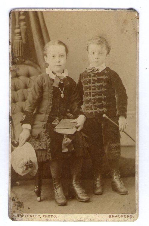 19th Century Carte De Visite Photographs with books as props 