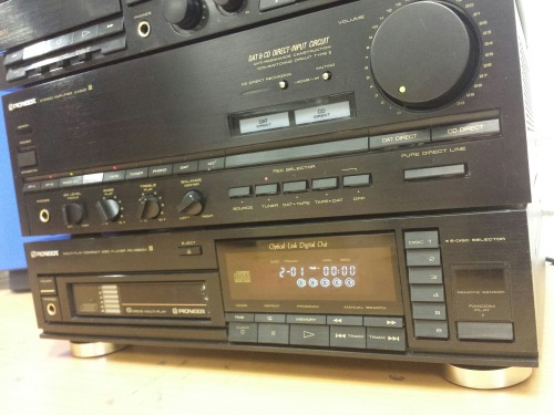 Pioneer Stereo Stack, 1998. Pioneer A-X540 Stereo Amplifier - Pioneer PD-X950M Compact Disc Changer 