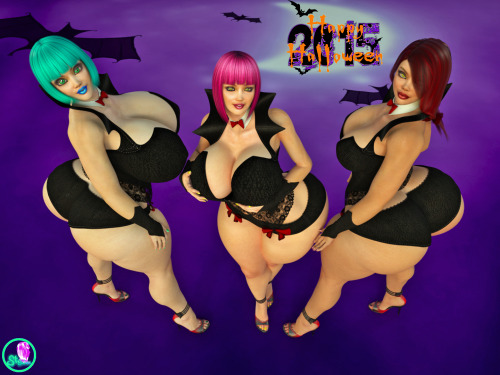 supertitoblog:  supertitoblog:  rmk178:  supertitoblog:  I told @rmk178 that I would Have Cali n Berith in an image with Lola for the month of Lola until I could do a proper trade. So I thought it would be nice to have them dress up for Halloween as sexy