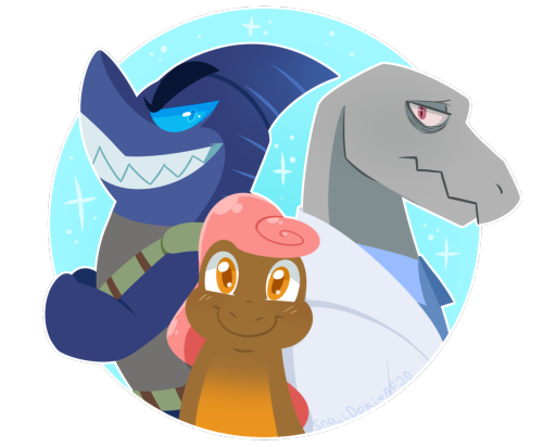 rukitastic: A revenge for @jetsam-ace on artfight!! &gt;:3 It’s a family pic… snowglobe…. thingy. It