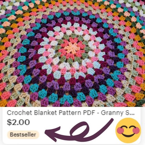 My Granny Style Circle Afghan pattern has been selling like crazy! Thought I’d shine a spotlig