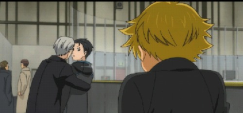 *caption this* Yuri: v-victor … Can you wait until we’re alone? Geez … Victor: B