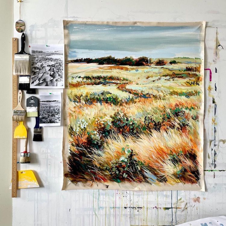 Canadian artist Jennifer L. Mohr explores her connection to nature through exquisite mixed-media landscape paintings.