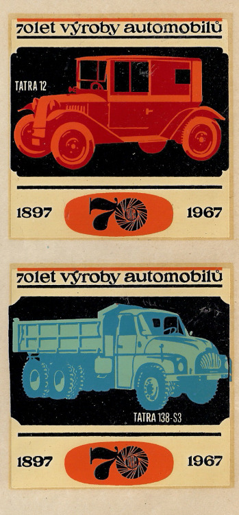 Tatra Historical Decals, 1967. Czechoslovakia. Via flickr