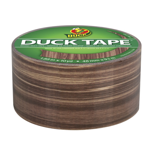 Coincidence? I think not. How about a wood themed mummification shoot? I love this duck tape pattern and I own one of the wood-grain CB6000 chastity devices already. A match made in a dungeon!