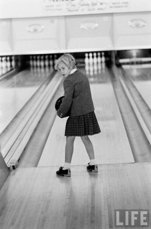 “Excuse me. Bowling here. Keep it down.”(Arthur Rickerby. 1962)