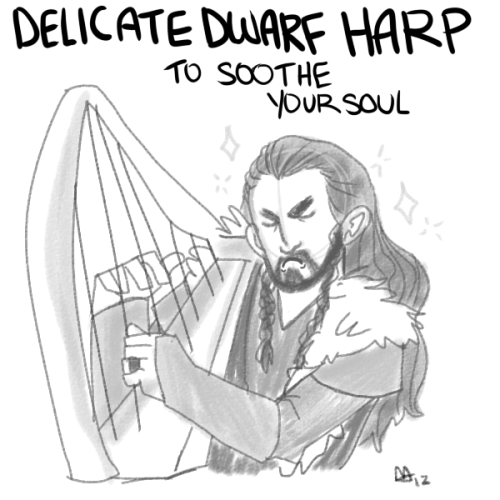 huggbutts:commissions what commissionsall that matters in the world is thorin and his harp