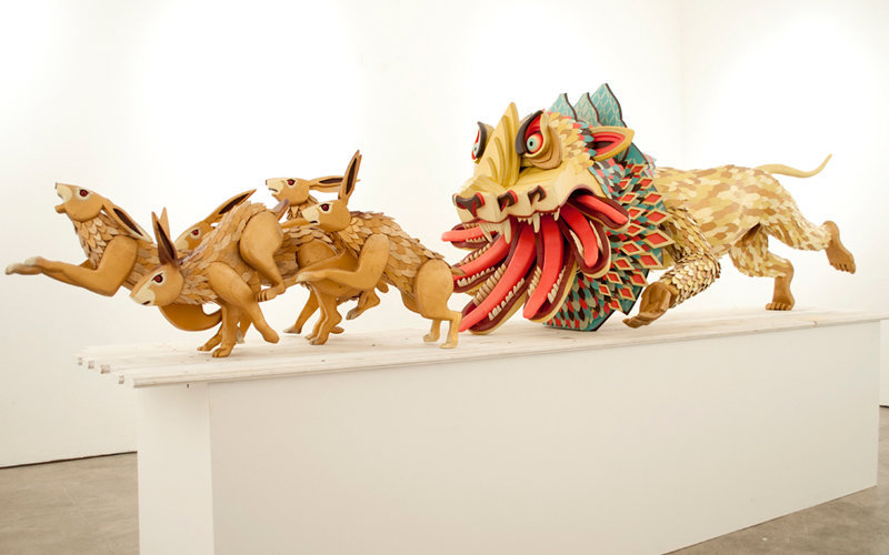 left-hand-black:  AJ Fosik “Fosik’s feral creations take the shape of fantastic