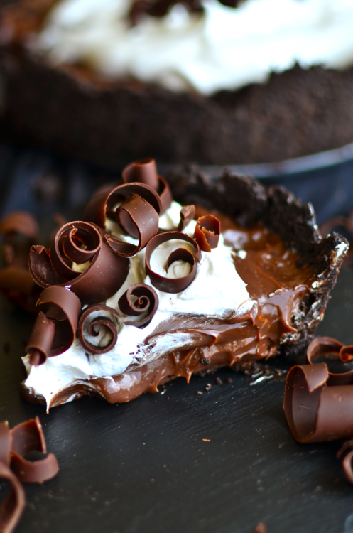sweetoothgirl:    The Best Chocolate Pie Ever    