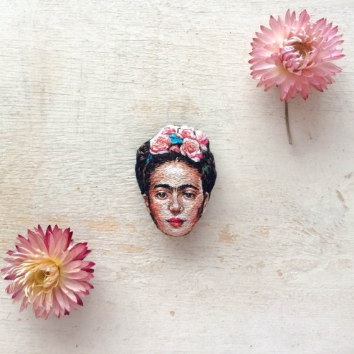 Porn Pics sosuperawesome:  Embroidered Brooches by