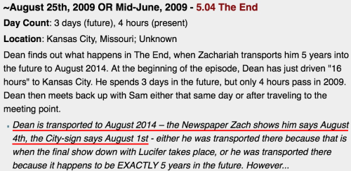 mostly-jensen:  For anyone who is confused about the chronology of the whole Croatoan thing in 5.04 ‘The End’, the above is what supernaturalwiki has to say on the subject. It boils down to this: The sign tells us that Kansas City was ruled a ‘Croatoan