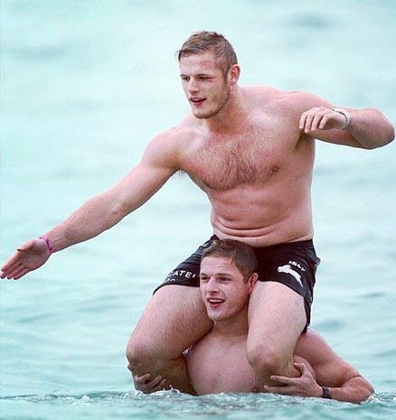 ksufraternitybrother:  Sexy Australians Twins: George and Tom Burgess     KSU-Frat Guy: Over 74,000 followers and 51,000 posts.Follow me at: ksufraternitybrother.tumblr.com