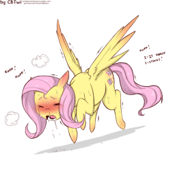  Ponies eating spicy food:   Fluttershy ______________________________________________Please