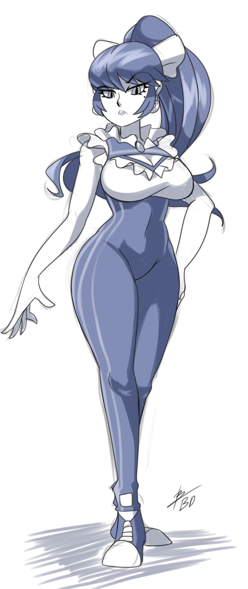 bigdeadalive:  Bliss from Cryamore!  This outfit reminds me a lot of Chun Li’s