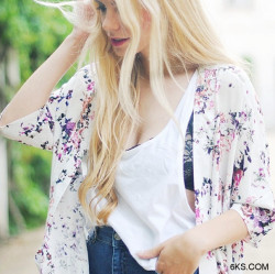 6Ksfashion:  Kimono Style Floral Print Sun- Protective Kimonomore Kimono Style  