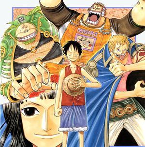 História One Piece e Naruto - Whisky Peak! A Baroque Works e a