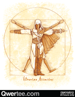 shirtrater:  “Vitruvian Assassins” has just appeared on www.ShirtRater.com !Follow us for more awesome shirt designs!