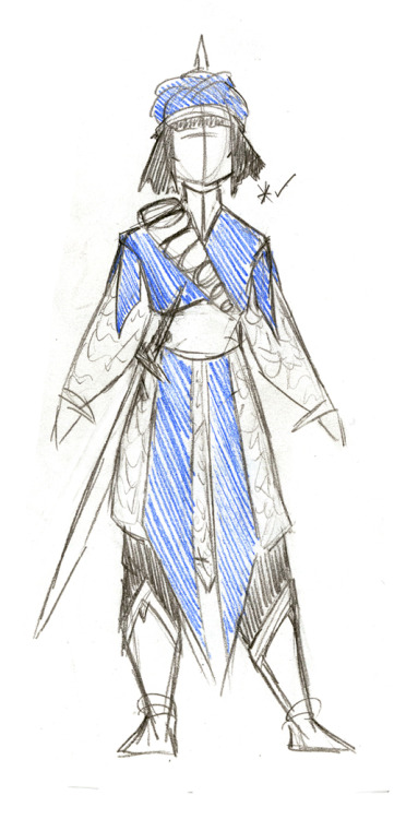 izzi-illustrates: Some varients on the Abhorsen’s costume for Garth Nix’s Sabriel, and t