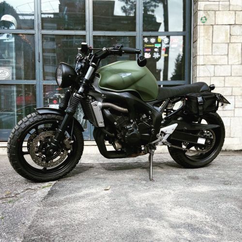 Yamaha FZ6 from naked to scrambler style!  #scrambler #yamaha #caferacer #picoftheday #motorcycle #i