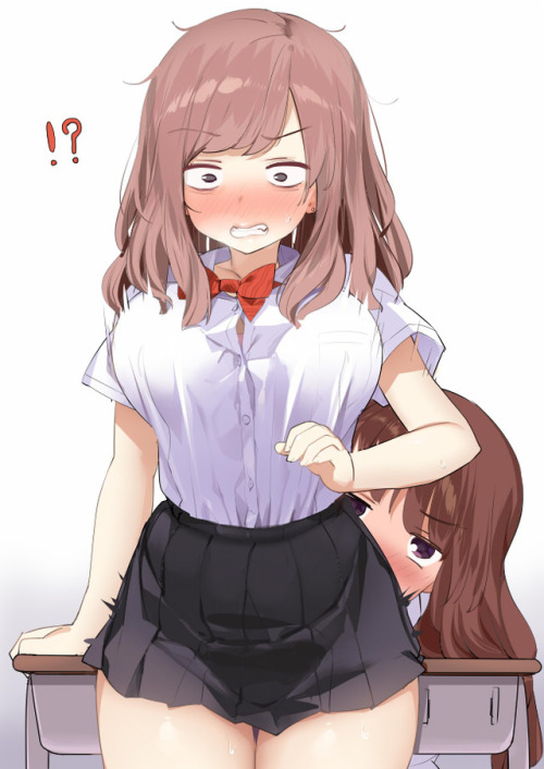 nijigenlewd: ケツをさされるＪＫ by artist 開栓注意 (@kaisenn0127)