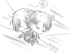 oliviamika:  According to RIVAMIKA MOMENTS IN HANGEKI NO TSUBASA translated by Fukushuu , Mikasa said to Levi:  Please cling to me …XXXXD OMG….I am crazy about CLING TO ME ..  Here is the original post for context! XD