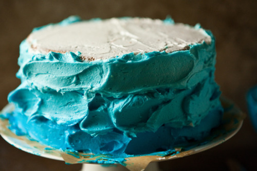 Sex  Ocean Blue Ombre Cake Frosting Tutorial pictures