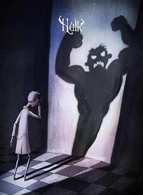 cinexphile:  Comic book superheroes (Tim Burton style) by Andrew Tarusov