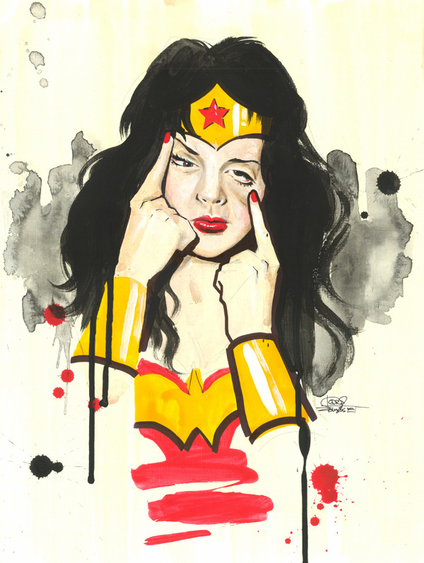 gameraboy:  Very Wonder Woman by lorazombie More Wonder Woman, more comic book art