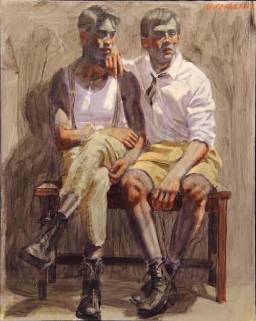 bloghqualls:  Mark Beard (Bruce Sargeant 1898-1938) Two Boys Seated